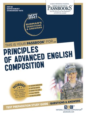 cover image of DSST Principles of Advanced English Composition